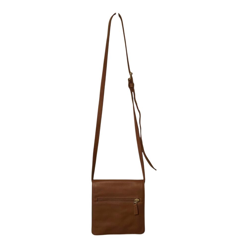JP Ourse Cie Brown Pebbled Leather Crossbody Bag Made in Bolivia Small
